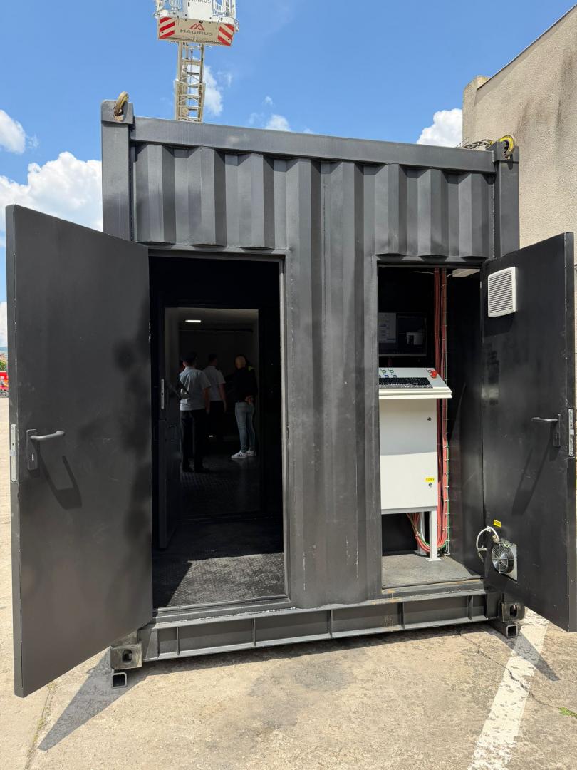 Container de antrenament pentru incendii la Cluj, investiție de peste 1 milion de lei: temperaturile ajung p&acirc;nă la 1200&deg;C