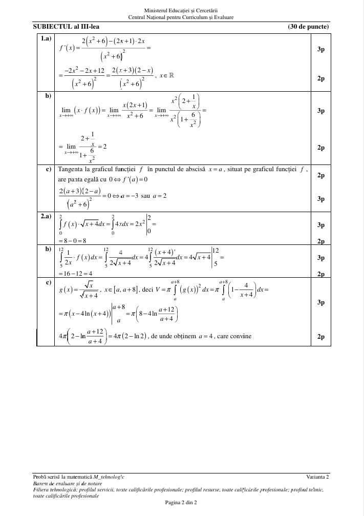 BAC 2026. SUBIECTELE la Matematică. Ce au avut de rezolvat elevii, &icirc;n funcție de profil/ Vezi BAREMELE de corectare