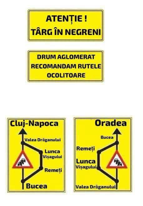 T&acirc;rgul de la Negreni are loc &icirc;n weekend / Ce soluții ocolitoare au șoferii