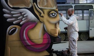 Încă un tramvai pictat pe străzile din Cluj-Napoca