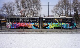 Tramvaiele pictate din Cluj, fără finanţare în 2018. Artist: "Aici e loc numai de combinaţii şi şmecherii din păcate"