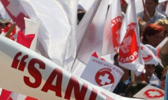 Sindicaliştii din Sănătate pichetează Ministerul Finanţelor nemulţumiţi de pragul de 30%