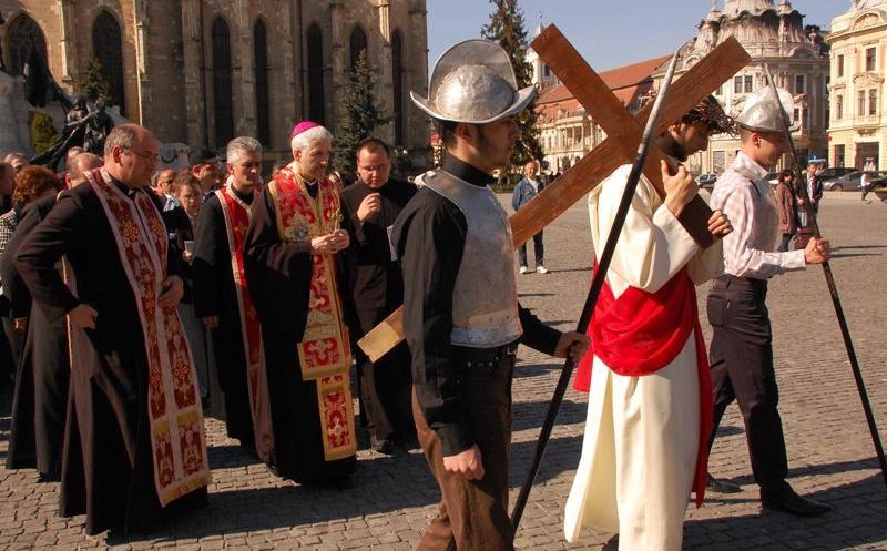 Drumul Crucii, refăcut la Cluj