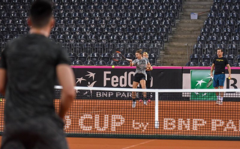 Halep, înainte de Fed Cup la Cluj: "Nu am jucat contra Viktorijei Golubic, voi mai verifica jocul ei și voi face un plan de joc"