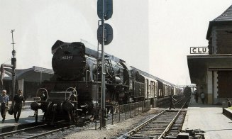 Cum arăta Clujul pe vremea locomotivelor cu abur? Un exemplar poate fi admirat pe platoul gării