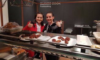 Clujenii au gătit mici din vită Black Angus la târgul de la Barcelona