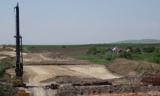 Autostrada Transilvania. IMAGINI cu şantierul autostrăzii ce trece de două ori Mureşul