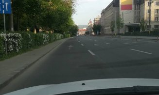 Cum arată Clujul fără trafic auto: "Zici că e Apocalipsa"