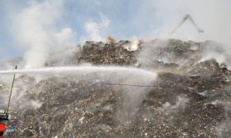 Un nou incendiu la groapa de gunoi a Clujului. Al treilea.