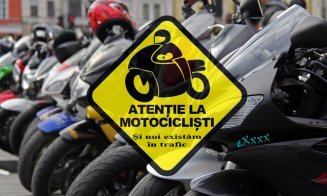 Peste 300 de motocicliști din Cluj participă la campania „Atenție la motocicliști!”