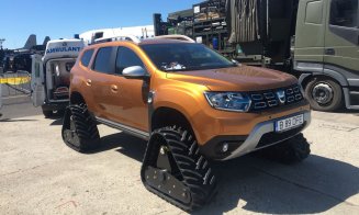 Dacia Duster cu şenile, ultima modă la Ministerul Apărării și Jandarmerie