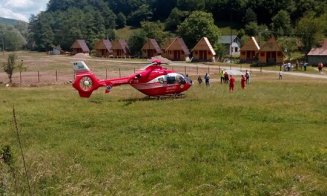 Trafic blocat între Oradea și Cluj. Accident cu motocicletă, intervine elicopter SMURD