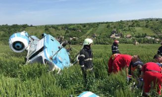 Elicopter, prăbuşit în zona unui deal din Turda! Avea doi pasageri la bord