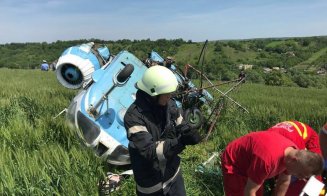 Elicopter, prăbuşit în zona unui deal din Turda! Avea doi pasageri la bord
