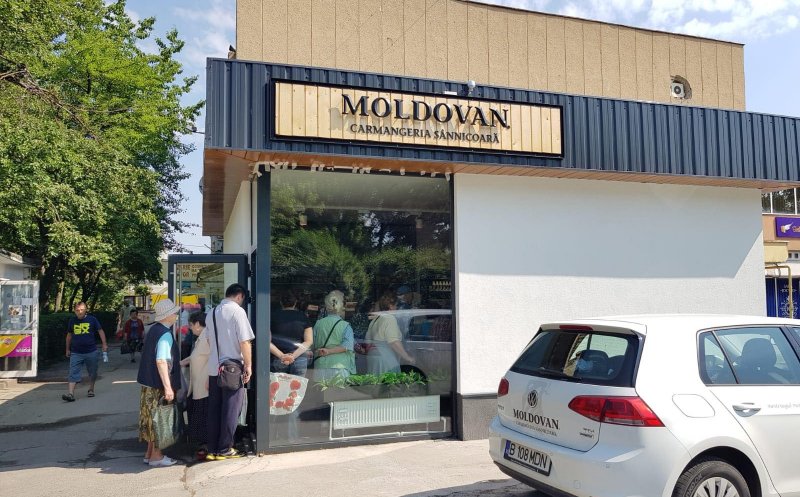 Buluc la Moldovan, după modernizarea magazinului din complexul Mercur