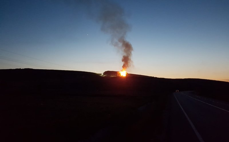 Incendiu de proporții la rampa de gunoi de la Pata Rât