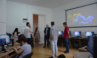 Cum arată noul laboratorul de informatică al Liceului Special pentru Deficienţi de Vedere Cluj