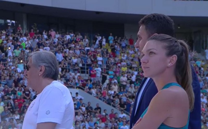 Simona Halep sărbătorită pe Arena Națională de 20.000 de români. Gabriela Firea, huiduită copios