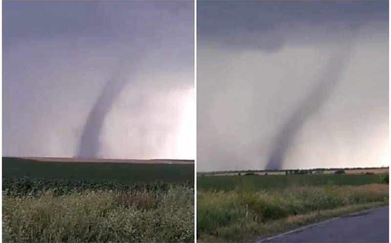Furtunile au făcut prăpăd la doi pași de Cluj. Tornadă la Galați