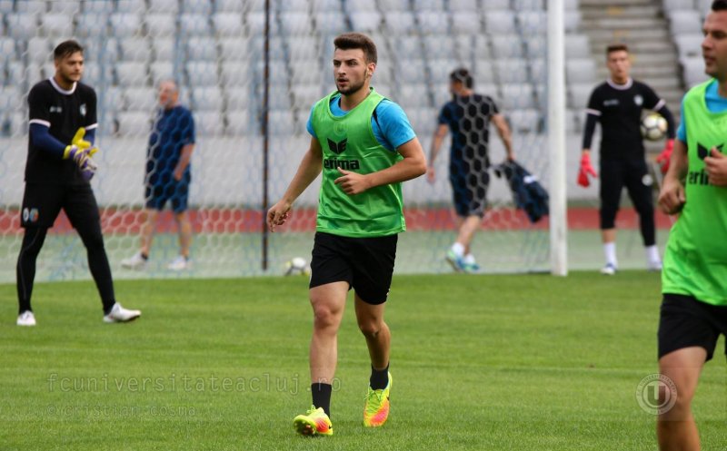 Atacantul Naţionalei U18 este cel de-al 8-lea transfer al verii pentru FC Universitatea Cluj