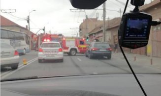 Accident pe Traian Vuia. Sensul spre aeroportul Cluj, blocat