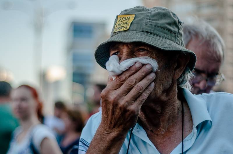 Marş tăcut la Cluj, în memoria protestatarului decedat