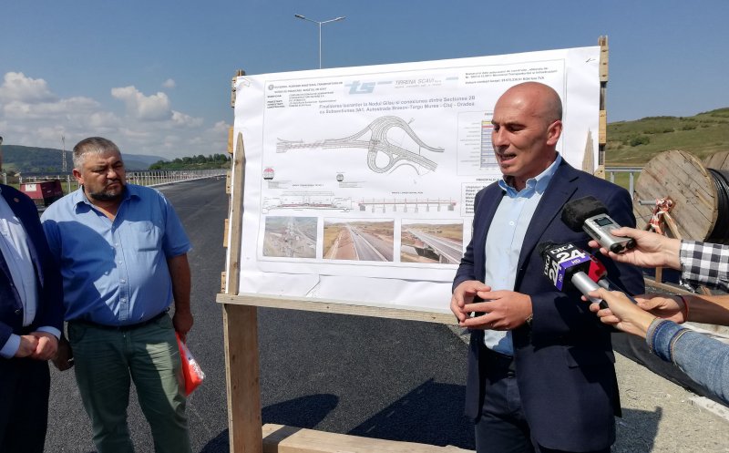 Desant PSD la podul ce trece autostrada peste Someş. Când va fi inaugurată autostrada "muzeu" de lângă Cluj