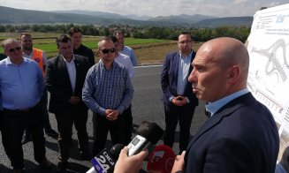 Desant PSD la podul ce trece autostrada peste Someş. Când va fi inaugurată autostrada "muzeu" de lângă Cluj