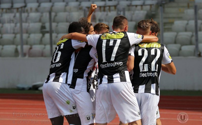“U” Cluj, victorie cu emoții în fața ultimei clasate