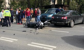 Motociclist accidentat în Mănăştur