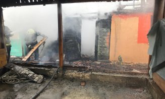 Incendiu la o casă în Turda