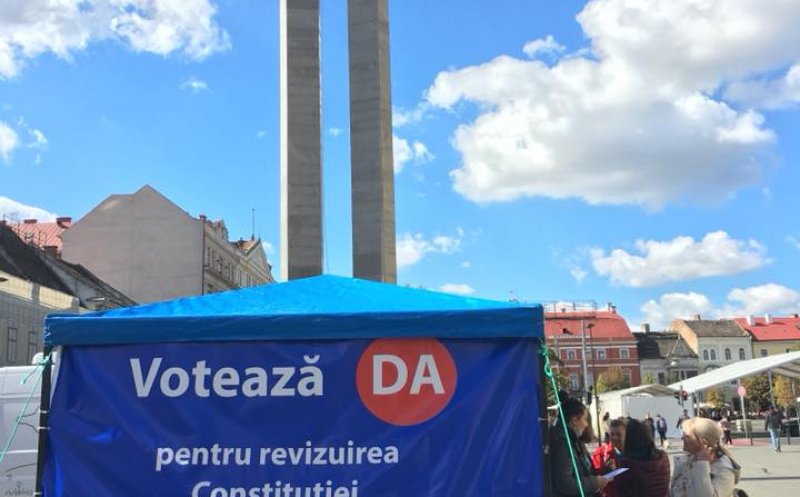Corturile PRO referendum au împânzit Clujul. Cine vrea să "apere copiii României"