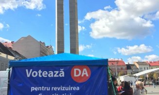 Campanie pentru referendum pe străzile Clujului. Cine este în spatele iniţiativei