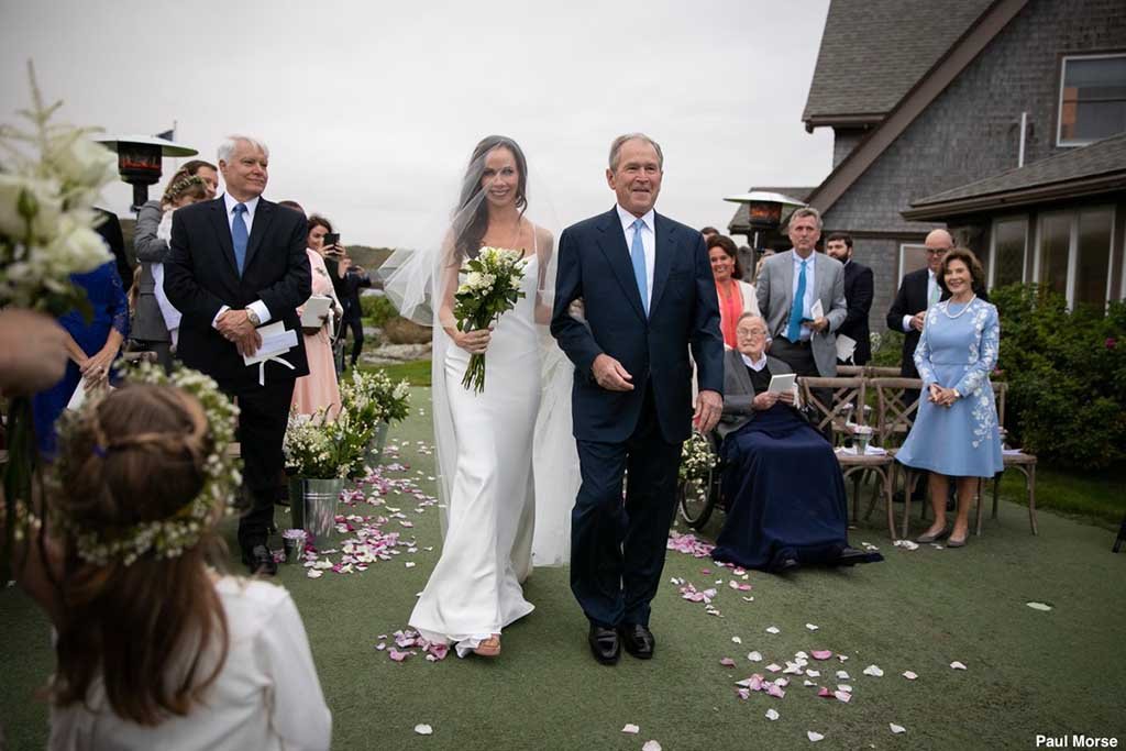 Fiica fostului președinte american George W. Bush s-a căsătorit în secret. Cum a arătat mireasa
