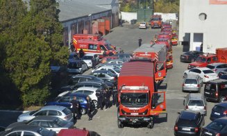 Alertă pe Calea Turzii: convoi de 22 de autovehicule de intervenție. Se simulează un cutremur major
