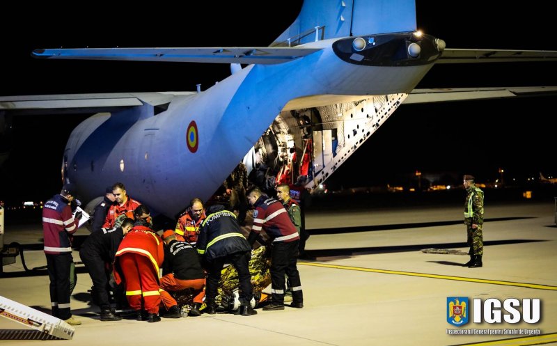 O aeronavă Spartan a adus la Cluj 15 răniţi după "cutremur"
