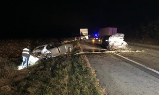 Accident cu 5 victime pe drumul Cluj-Gherla. Implicate, un TIR și 3 mașini