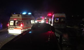 Accident cu 5 victime pe drumul Cluj-Gherla. Implicate, un TIR și 3 mașini