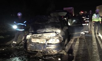 Accident cu 5 victime pe drumul Cluj-Gherla. Implicate, un TIR și 3 mașini