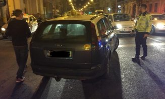 Accident rutier petrecut în Cluj-Napoca în care a fost implicat un taximetru, în noaptea de sâmbătă spre duminică