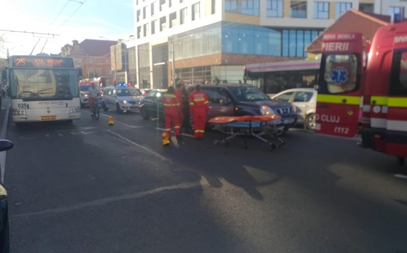 Tamponare în lanţ la Platinia. O persoană a fost rănită