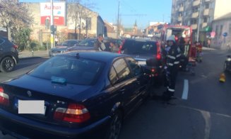 Tamponare în lanţ la Platinia. O persoană a fost rănită