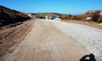 Au început lucrările de foraj pentru amplasarea piloților la zidul de sprijin de la Pata Rât