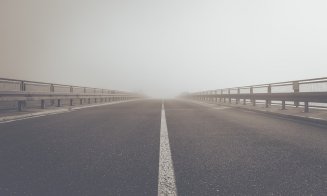 Ceață pe autostrada Clujului
