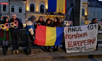 CENTENAR. Încă un protest la Cluj. Manifestaţii şi în Bucureşti şi în alte oraşe din ţară