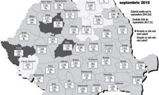 Harta salariilor pe judeţe. IT-ul este încă "locomotiva:" Clujului