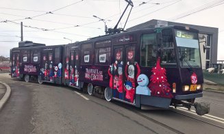 Bucuria celor mici: Tramvaiul lui Mos Craciun revine în Cluj-Napoca
