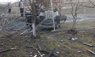 Accident grav la Cluj! A adormit la volan şi s-a răsturnat cu maşina. O femeie a murit