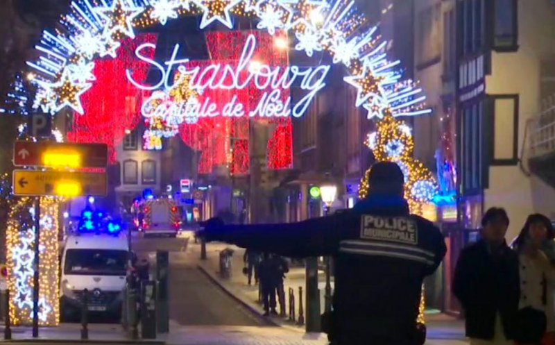Alertă de securitate ridicată la Strasbourg: Autorul atacului, căutat în continuare