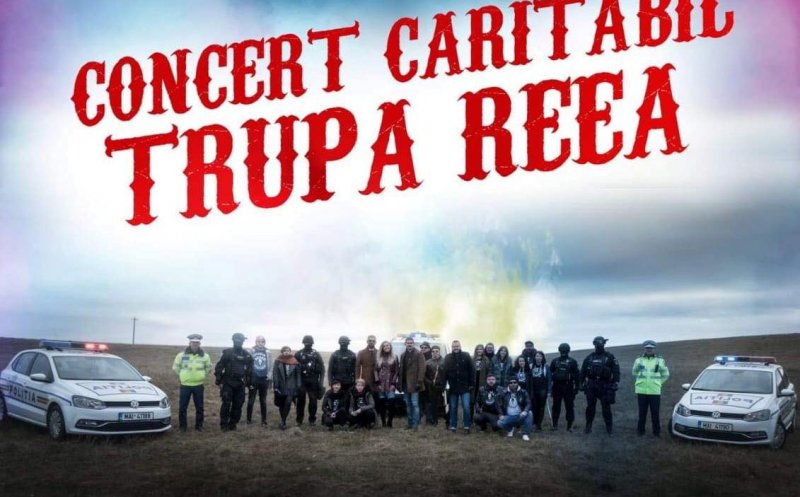 Concert în campania ,,1.12 Wheels For Life”. Polițiștii clujeni și Beard Brothers, alături pentru o ambulanță SMURD